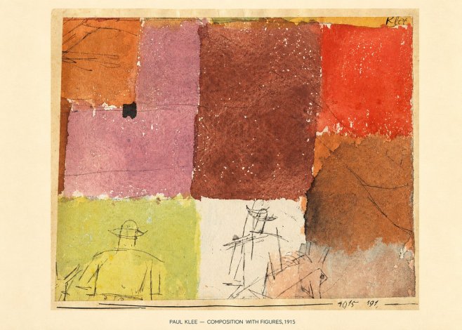 Paul Klee Composition with Figures II No6 - Poster
