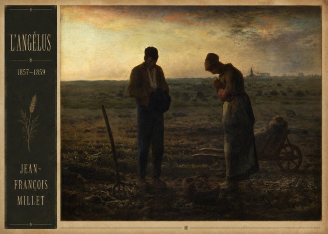 Jean-François Millet L'angélus III No2 - Poster
