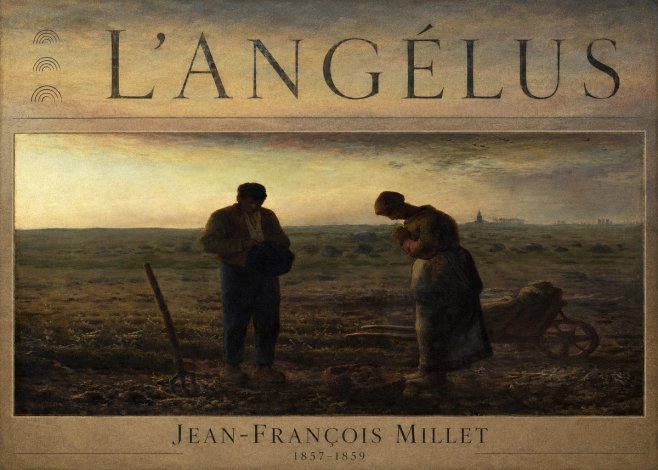 Jean-François Millet L'angélus III No6 - Poster