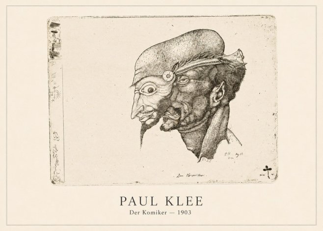 Paul Klee Der Komiker No4 - Poster