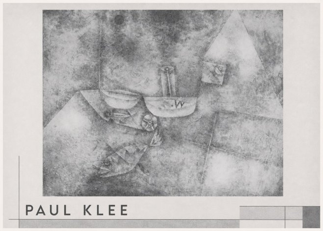 Paul Klee Boats at the Shore No3 - Poster