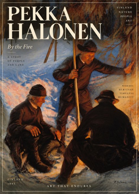 Pekka Halonen By the Fire No6 - Poster