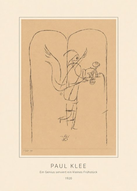 Paul Klee Ein Genius Serviert Ein Kleines Frühstück No4 - Poster