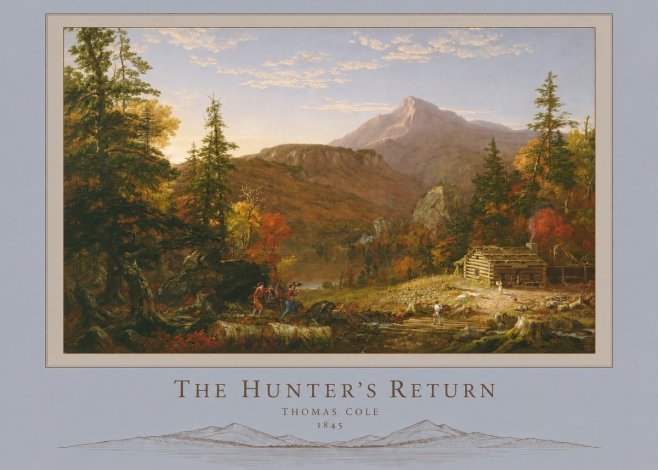 Thomas Cole The Hunter's Return II No6 - Poster