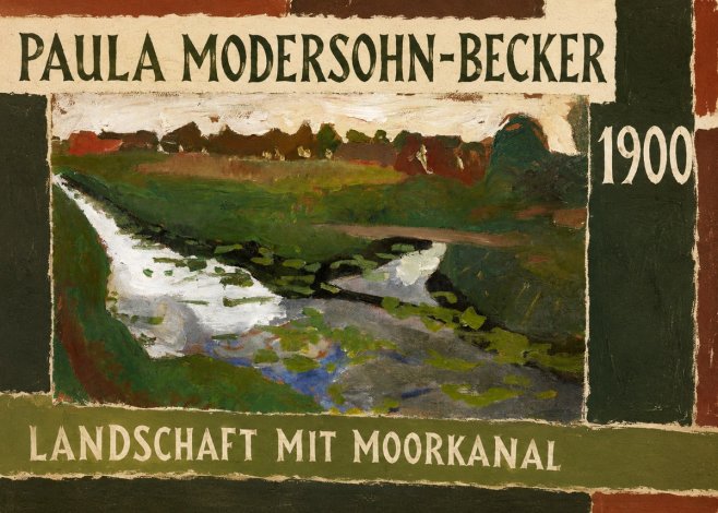 Paula Modersohn-Becker Landschaft Mit Moorkanal No3 - Poster