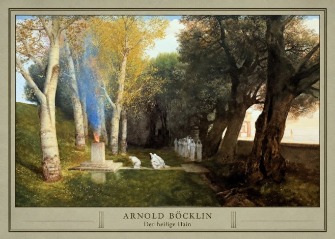 Arnold Böcklin Der Heilige Hain II No3 - Poster