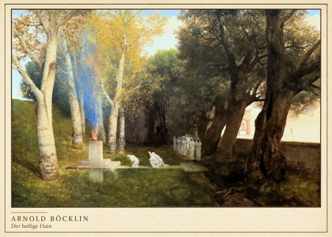 Arnold Böcklin Der Heilige Hain II No4 - Poster