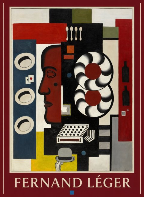 Fernand Léger Composition with Hand and Hats No6 - Poster