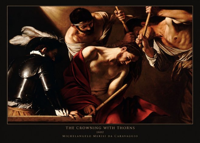 Michelangelo Merisi da Caravaggio The Crowning with Thorns II No5 - Poster