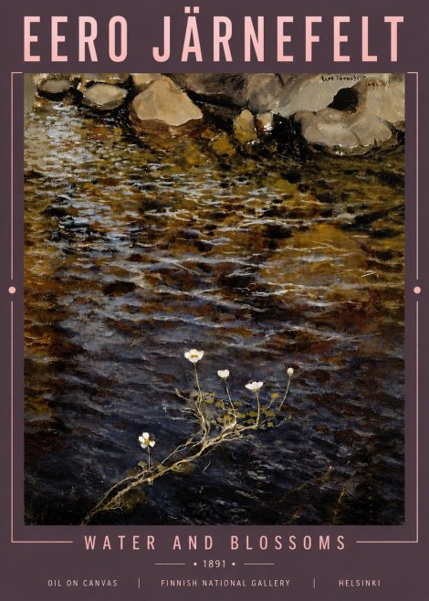 Eero Järnefelt Water and Blossoms No5 - Poster