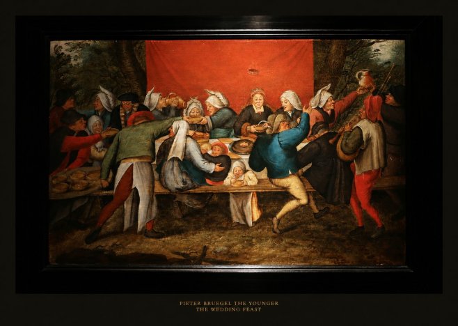Pieter Bruegel The Wedding Feast No5 - Poster