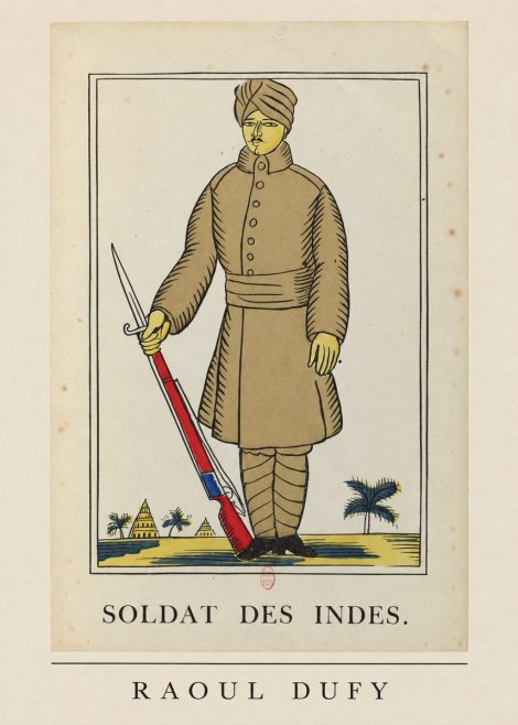 Raoul Dufy Soldat Des Indes. No6 - Poster