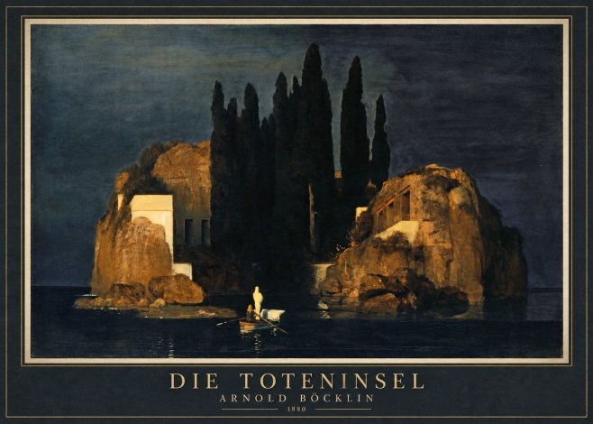 Arnold Böcklin Die Toteninsel VI No1 - Poster