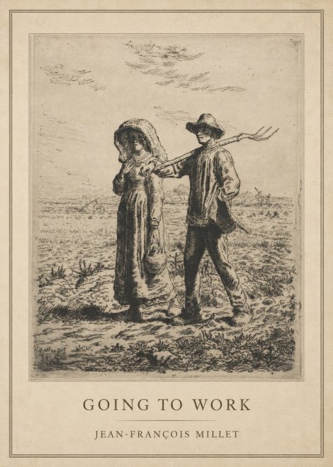 Jean-François Millet Going to Work No1 - Poster