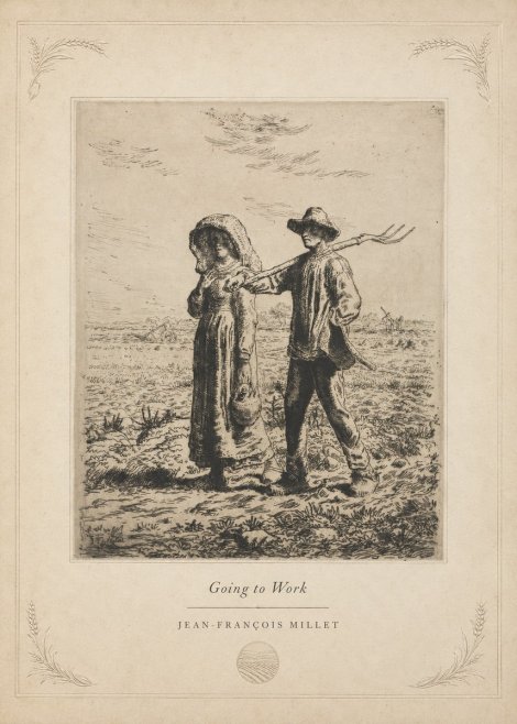 Jean-François Millet Going to Work No5 - Poster
