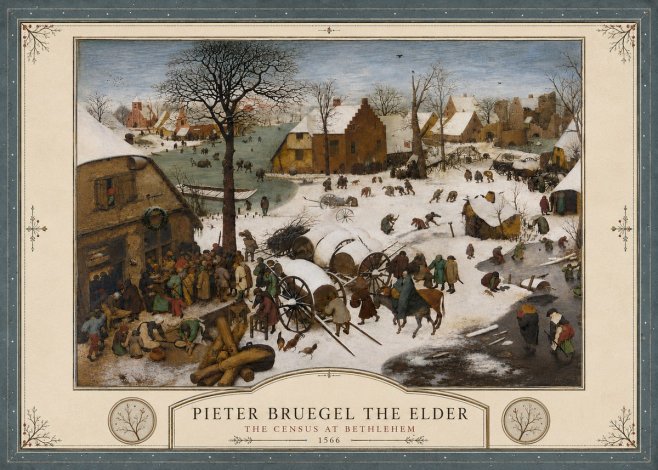 Pieter Bruegel The Census at Bethlehem IV No4 - Poster