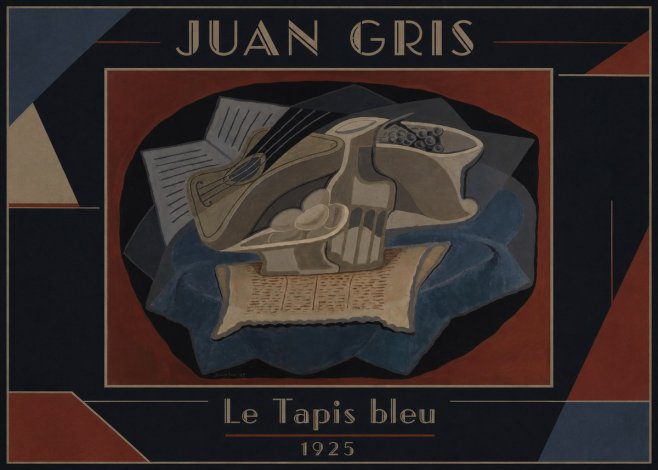 Juan Gris Le Tapis Bleu No2 - Poster