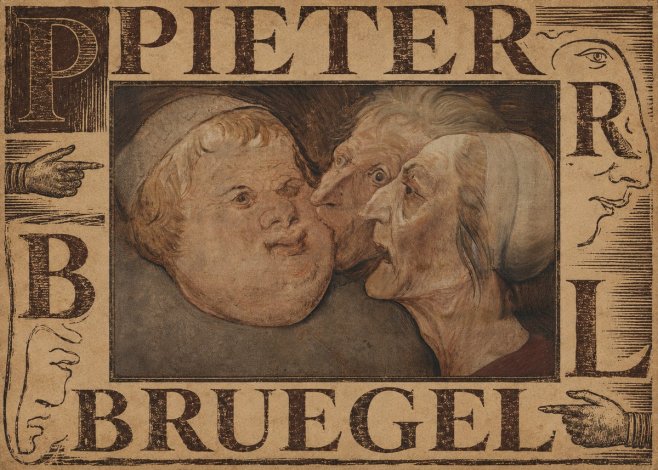 Pieter Bruegel Three Grotesque Heads No4 - Poster