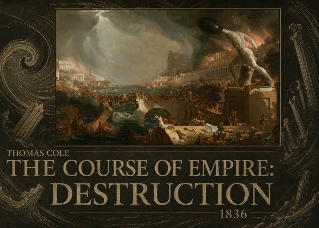 Thomas Cole The Course of Empire: Destruction No6 - Poster