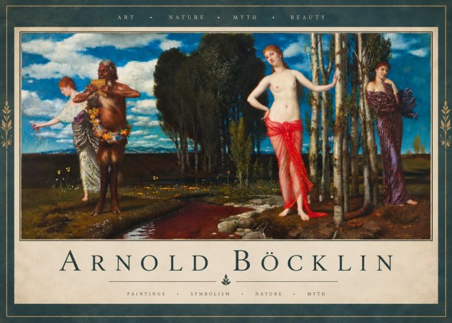 Arnold Böcklin Spring Evening No5 - Poster
