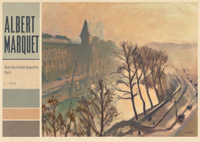 Albert Marquet Quai Des Grands-augustins, Paris · C. 1934 No4 - Poster