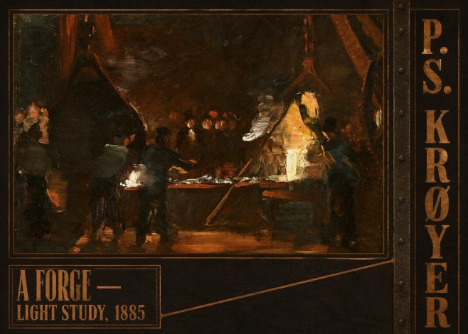 P.S. Krøyer A Forge — Light Study, 1885 No4 - Poster