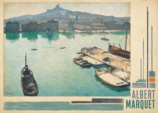 Albert Marquet Port of Marseille No4 - Poster