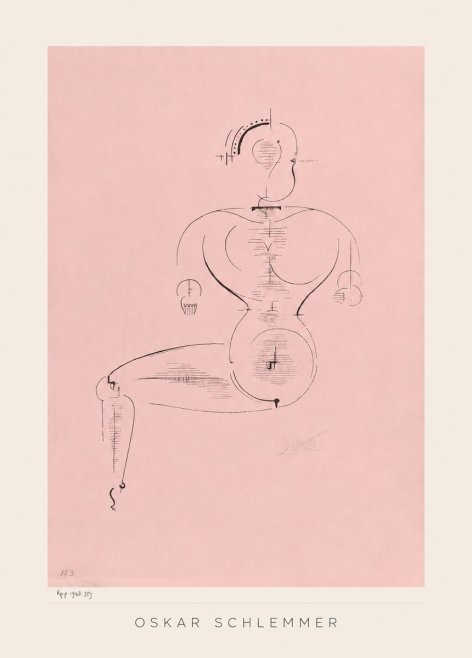 Oskar Schlemmer Figur L 1 No3 - Poster