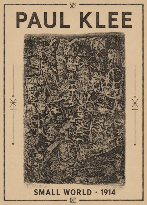 Paul Klee Small World No1 - Poster