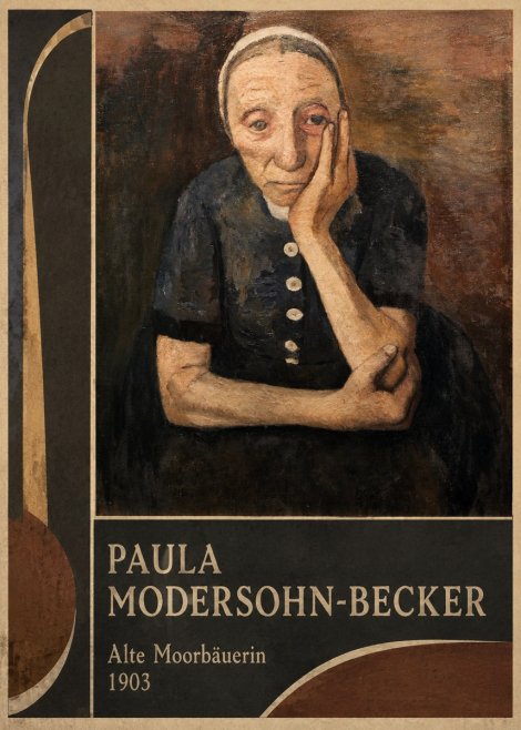 Paula Modersohn-Becker Alte Moorbäuerin No2 - Poster