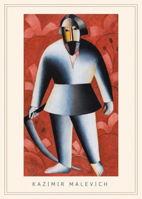 Kazimir Malevich Peasant with Scythe No3 - Poster