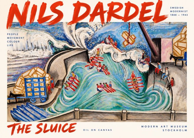 Nils Dardel The Sluice No2 - Poster