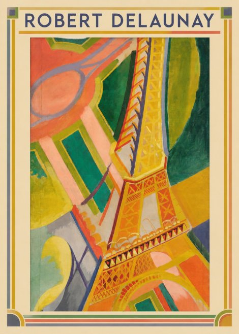 Robert Delaunay The Eiffel Tower No5 - Poster