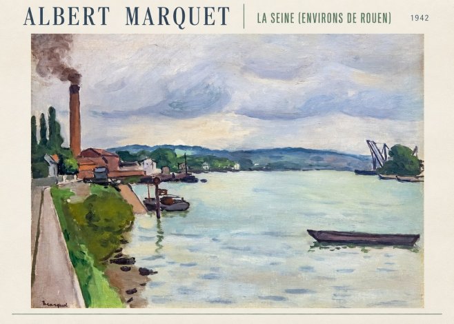 Albert Marquet La Seine (Environs De Rouen) No6 - Poster