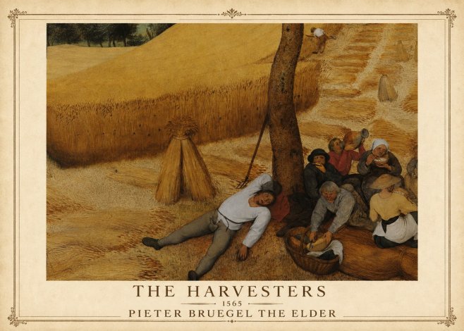 Pieter Bruegel The Harvesters V No1 - Poster