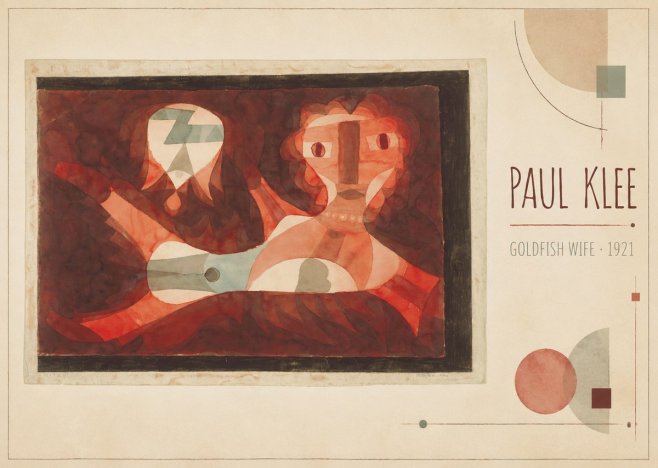 Paul Klee Goldfish Wife No3 - Poster