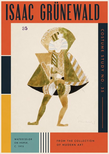 Isaac Grünewald Costume Study No. 35 No3 - Poster
