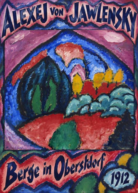 Alexej von Jawlensky Berge in Oberstdorf No5 - Poster