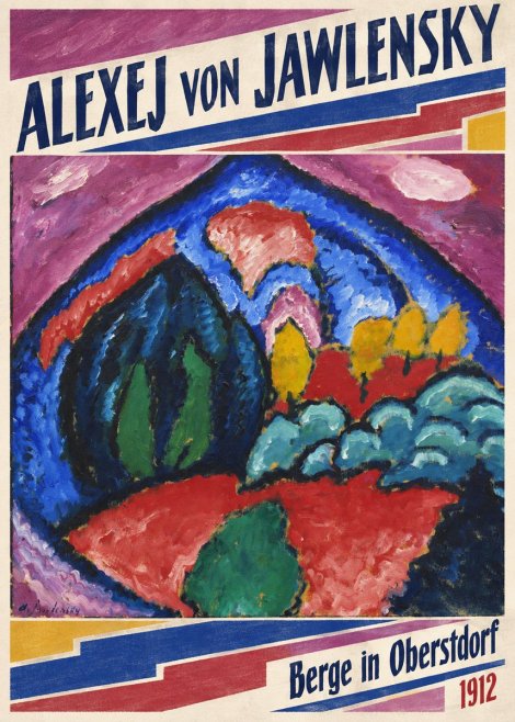 Alexej von Jawlensky Berge in Oberstdorf No6 - Poster