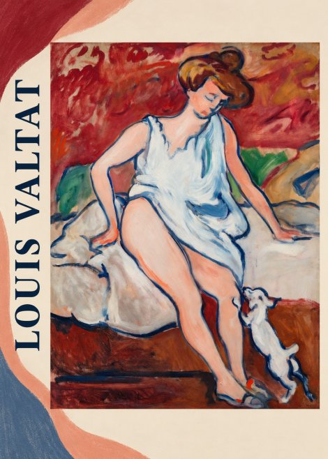 Louis Valtat Woman with a Dog No3 - Poster