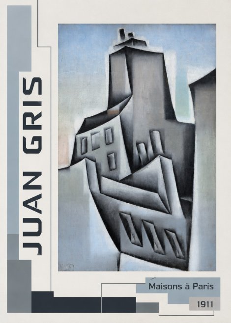 Juan Gris Maisons À Paris No2 - Poster