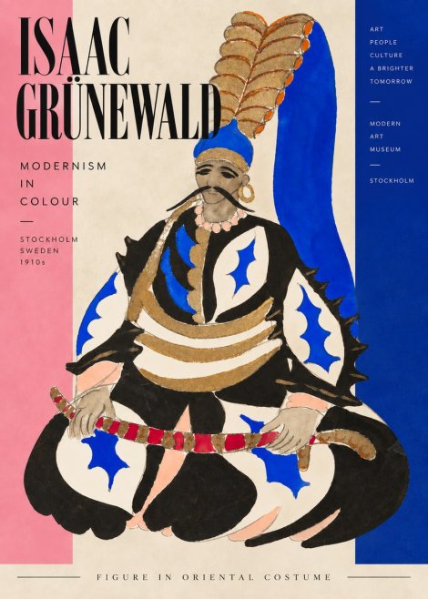 Isaac Grünewald Figure in Oriental Costume No3 - Poster