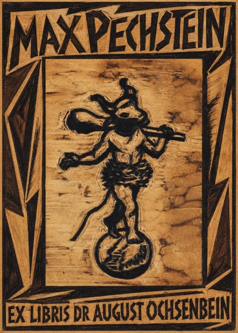 Max Pechstein Ex Libris Dr August Ochsenbein No1 - Poster
