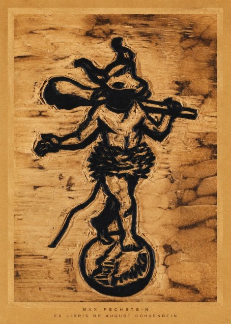 Max Pechstein Ex Libris Dr August Ochsenbein No6 - Poster