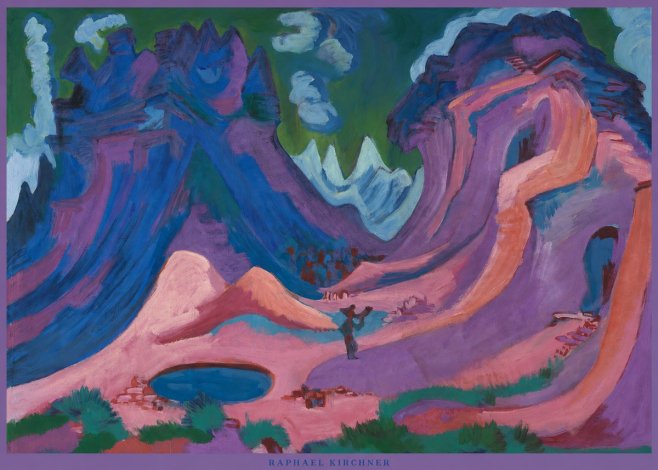 Raphael Kirchner Mountain Landscape II No5 - Poster