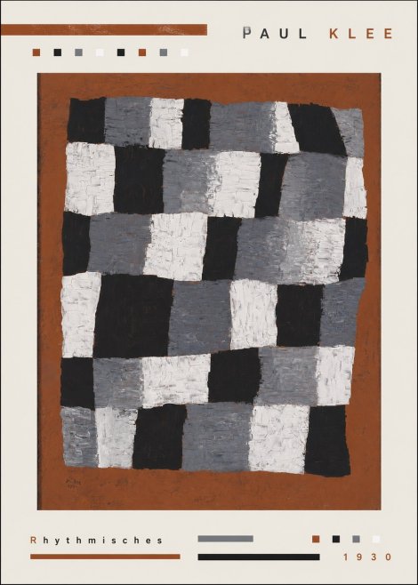 Paul Klee Rhythmisches No3 - Poster