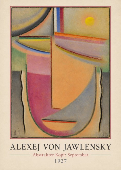 Alexej von Jawlensky Abstrakter Kopf: September No1 - Poster