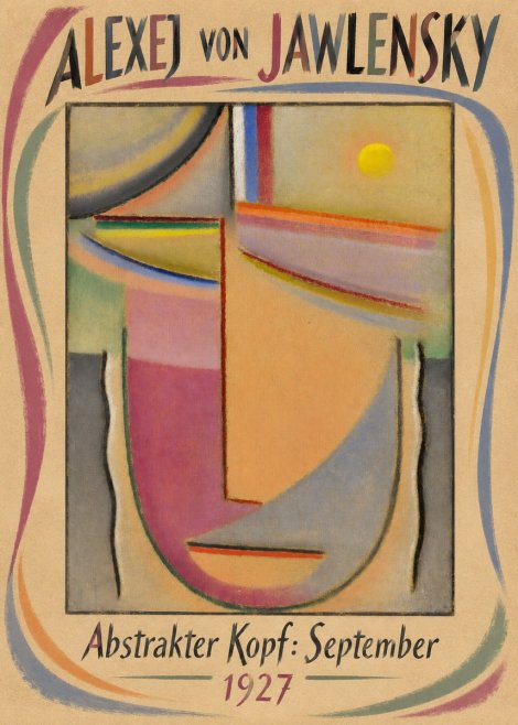 Alexej von Jawlensky Abstrakter Kopf: September No3 - Poster