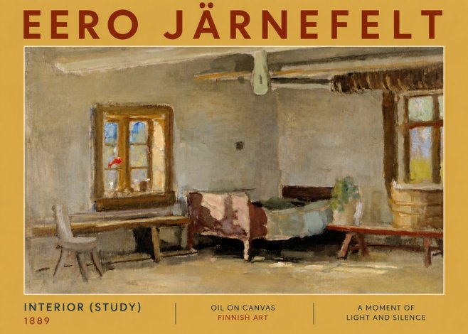 Eero Järnefelt Interior (Study) No5 - Poster