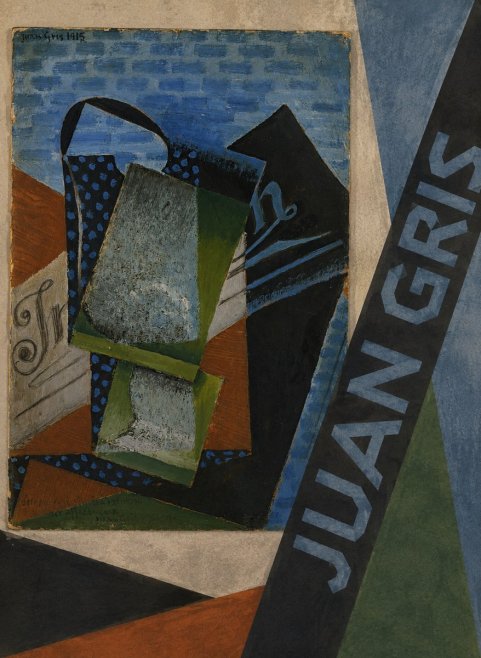 Juan Gris Still Life with Fruit Bowl and Bottle No6 - Poster